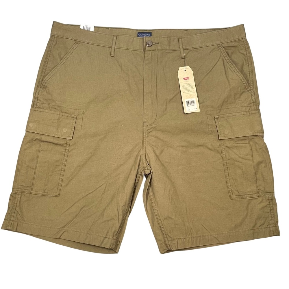 NWT Levi's Brown Carrier Loose Fit Ripstop Cargo Shorts Mens 44